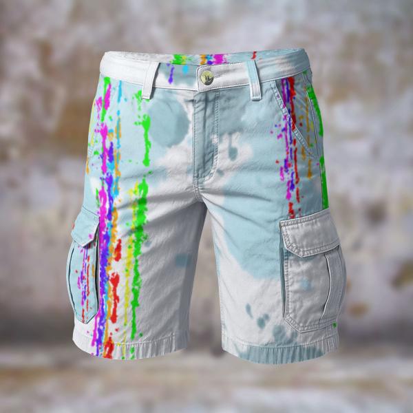 Cargohose mit Alec- Hose, lang oder kurz, bunt, 100% Polyester, Grösse S-5XL, fester Stoff, Normale Passform, Mischling, Mix, Deutscher Schäferhund